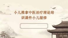 小儿推拿中医治疗理论培训课件小儿湿疹