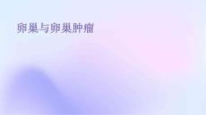 卵巢与卵巢肿瘤
