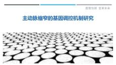 主动脉缩窄的基因调控机制研究
