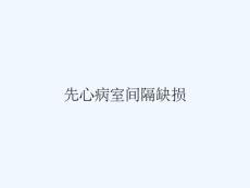 先心病室间隔缺损