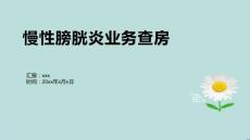 慢性膀胱炎业务查房