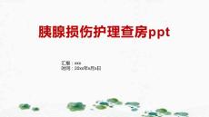 胰腺损伤护理查房ppt
