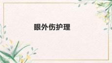 眼外伤护理