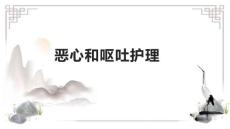 恶心和呕吐护理
