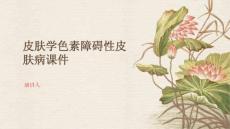 皮肤学色素障碍性皮肤病课件
