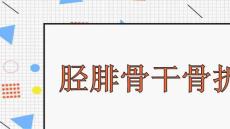 胫腓骨干骨折