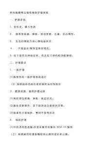 胸腰椎骨折护理常规