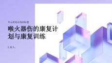 健康课堂之喉火器伤的康复计划与康复训练