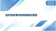 应对突发事件的局部模式预警