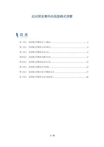 应对突发事件的局部模式预警