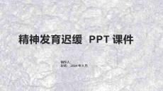 《精神发育迟缓》课件