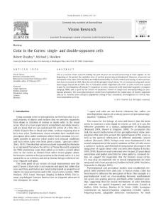 纽约大学生物学英文课件之Color in the Cortex: single- and double-opponent cells