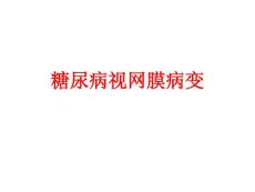糖尿病视网膜病变课件