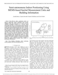 Semi-autonomous Indoor Positioning Using MEMS-based Inertial Measurement Units and Building Information