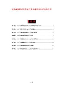 光声成像技术在日光性角化病纳米治疗中的应用