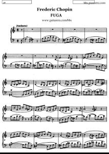 肖邦 《賦格》遺作 Chopin - Fuga in a Minor