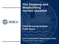 the shipping and shipbuilding market situation BIMCO 2012-6-21