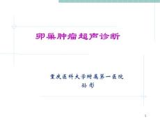 卵巢肿瘤超声诊断