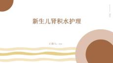 新生儿肾积水护理