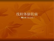 线粒体脑肌病MELAS综合症