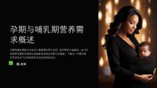 孕期与哺乳期中常见的营养缺乏症