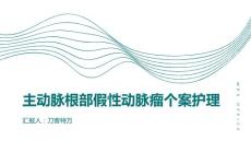 主动脉根部假性动脉瘤个案护理