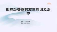 视神经萎缩的发生原因及治疗
