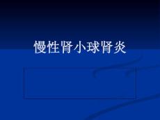 慢性肾小球肾炎