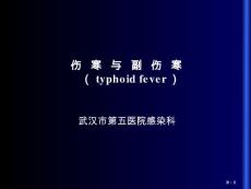 伤寒和副伤寒的课案