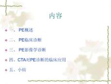 肺动脉栓塞PE