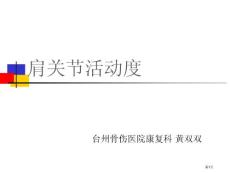 肩关节活动度培训课件培训课件