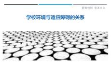 学校环境与适应障碍的关系