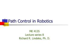 【机器人系列】Path Control in Robotics