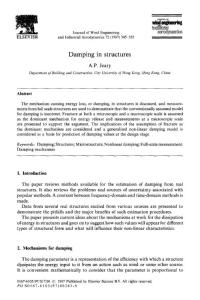 Damping in structures