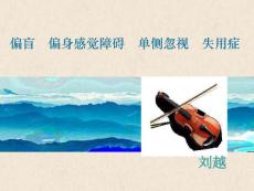 偏盲偏身感觉障碍单侧忽略失认证培训课件