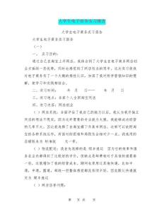 大學生電子商務實習報告