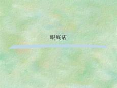 眼底病课件培训课件