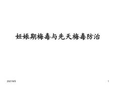 妊娠期梅毒与先天梅毒防治培训课件