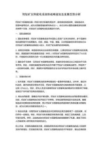 鈣鈦礦太陽能電池國際戰略規劃及發展態勢分析