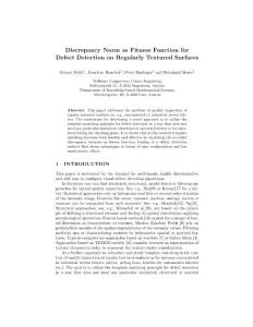 ~Discrepancy Norm as Fitness Function for Defect Detection on Regularly Textured Surfaces