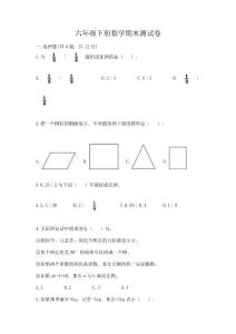 六年級下冊數學期末測試卷(精品)