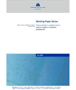 歐洲央行-財務回報、情緒和市場波動。動態評估Financial returns, sentiment and market volatility. A dynamic assessment