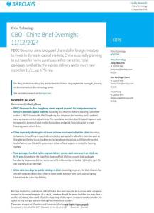 20241112-Barclays-China Technology CBO~China Brief Overnight~11122024