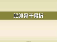 胫腓骨干骨折的临床诊治