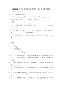 河北省衡水市2023-2024学年五年级上学期期末数学试卷 含解析)