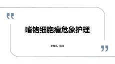 嗜铬细胞瘤危象护理