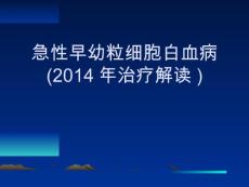 急性早幼粒细胞白血病【47页】