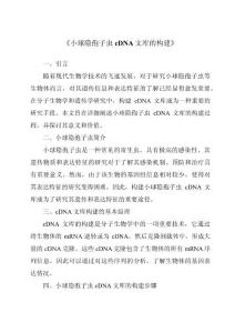 《小球隐孢子虫cDNA文库的构建》