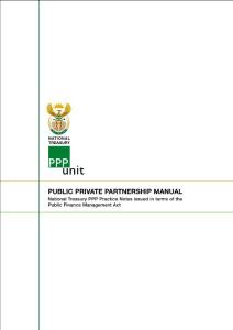 32. Public Private Partnership Manual (South Africa)