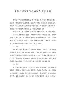 2024銷售員年終工作總結(jié)報(bào)告(優(yōu)質(zhì)5篇)word模板范文